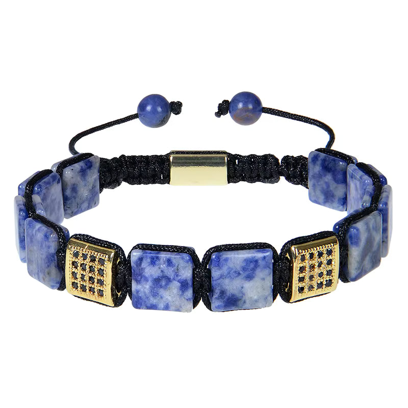 LevomoCPH Stone Bracelet 'Lapis Blue'
