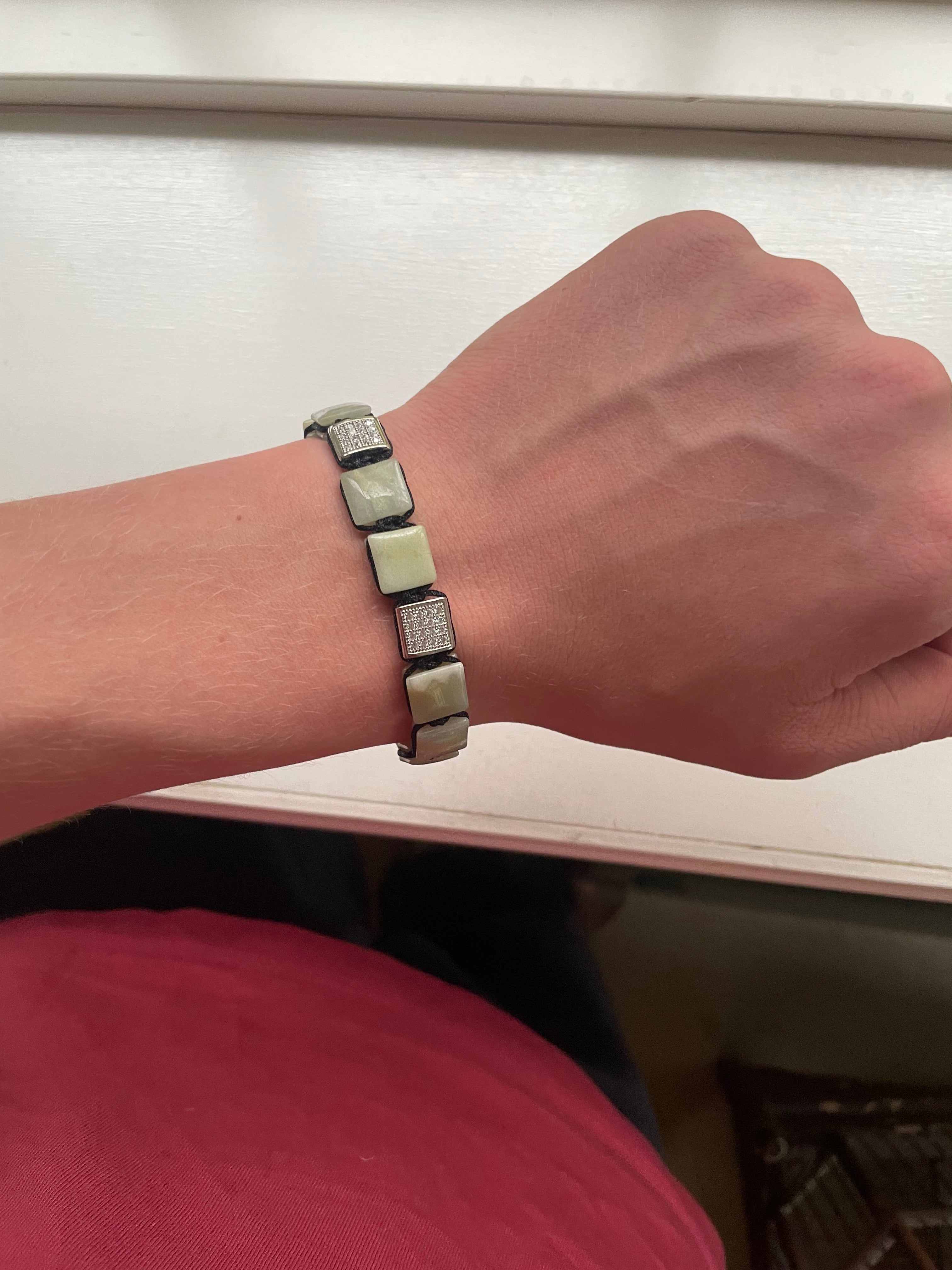 LevomoCPH Stone Bracelet 'Sky Blue'