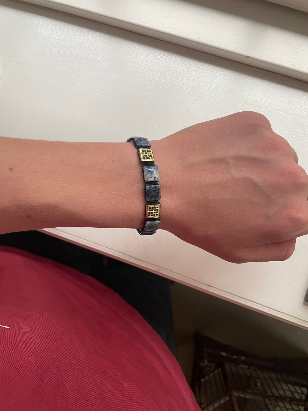 LevomoCPH Stone Bracelet 'Lapis Blue'